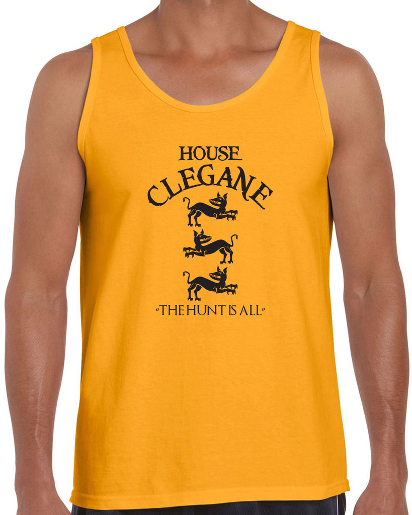 House Clegane Tank Top funny game of thrones sigil the mountain hound westeros king castle the hunt is all