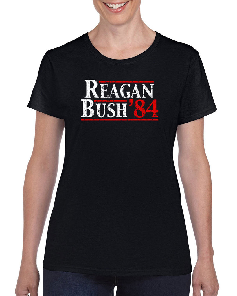Reagan Bush 1984 Women's T-shirt election campaign rally president 80s party costume vintage retro
