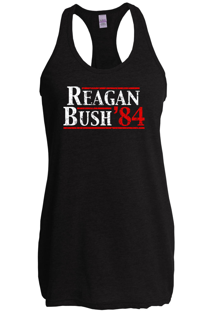 Reagan Bush 1984 Racerback Tank Top Racer Back election campaign rally president 80s party costume vintage retro