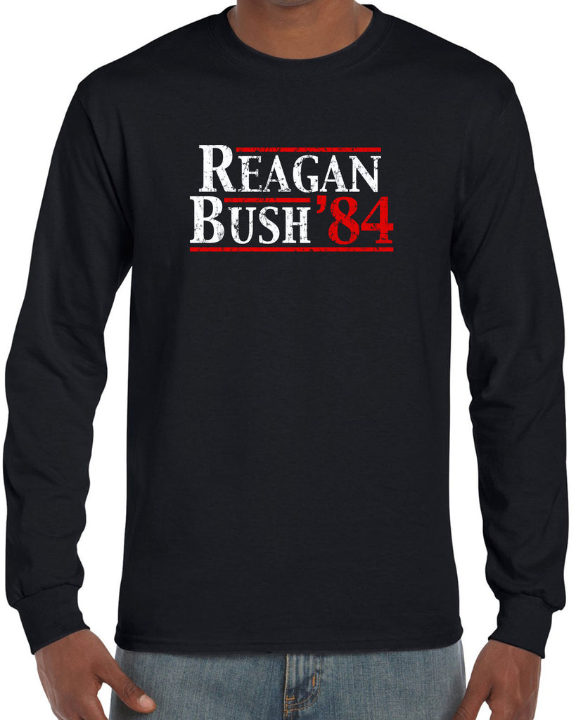 Reagan Bush 1984 Long Sleeve Shirt election campaign rally president 80s party costume vintage retro