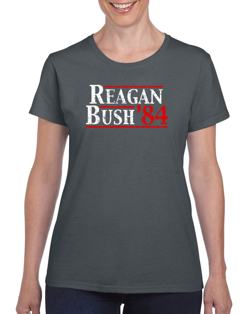 Reagan Bush 1984 Women's T-shirt election campaign rally president 80s party costume vintage retro
