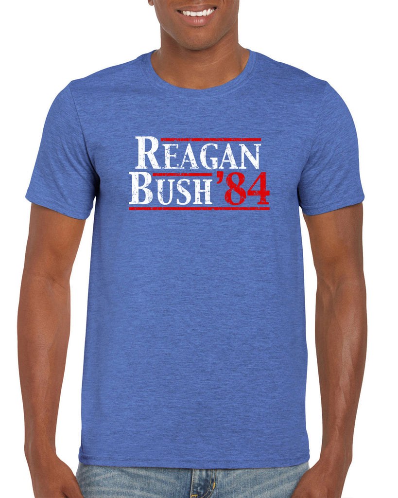 Reagan Bush 1984 Men's T-shirt election campaign rally president 80s party costume vintage retro