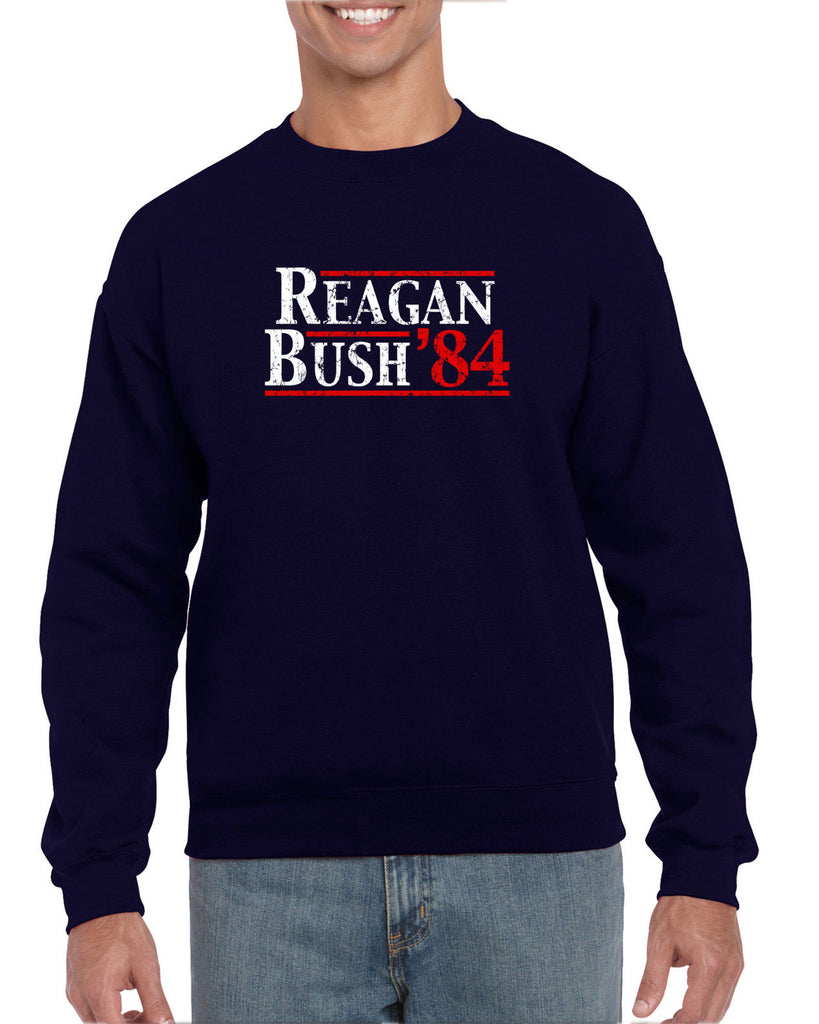 Reagan Bush 1984 Crew Sweatshirt election campaign rally president 80s party costume vintage retro