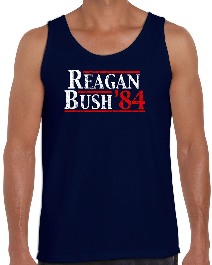 Reagan Bush 1984 Tank Top election campaign rally president 80s party costume vintage retro