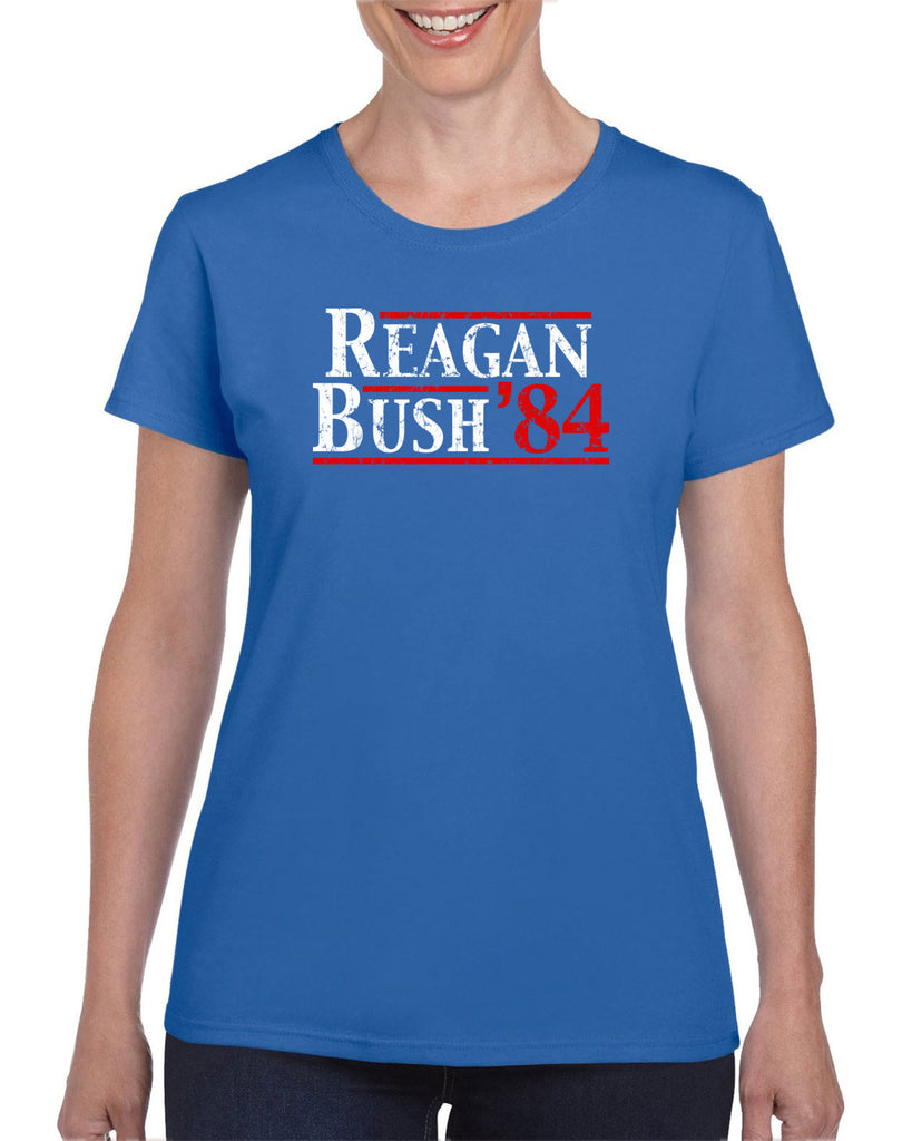 Reagan Bush 1984 Women's T-shirt election campaign rally president 80s party costume vintage retro