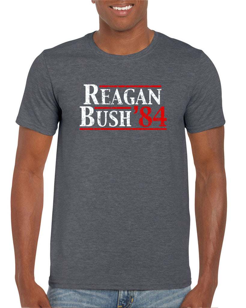 Reagan Bush 1984 Men's T-shirt election campaign rally president 80s party costume vintage retro