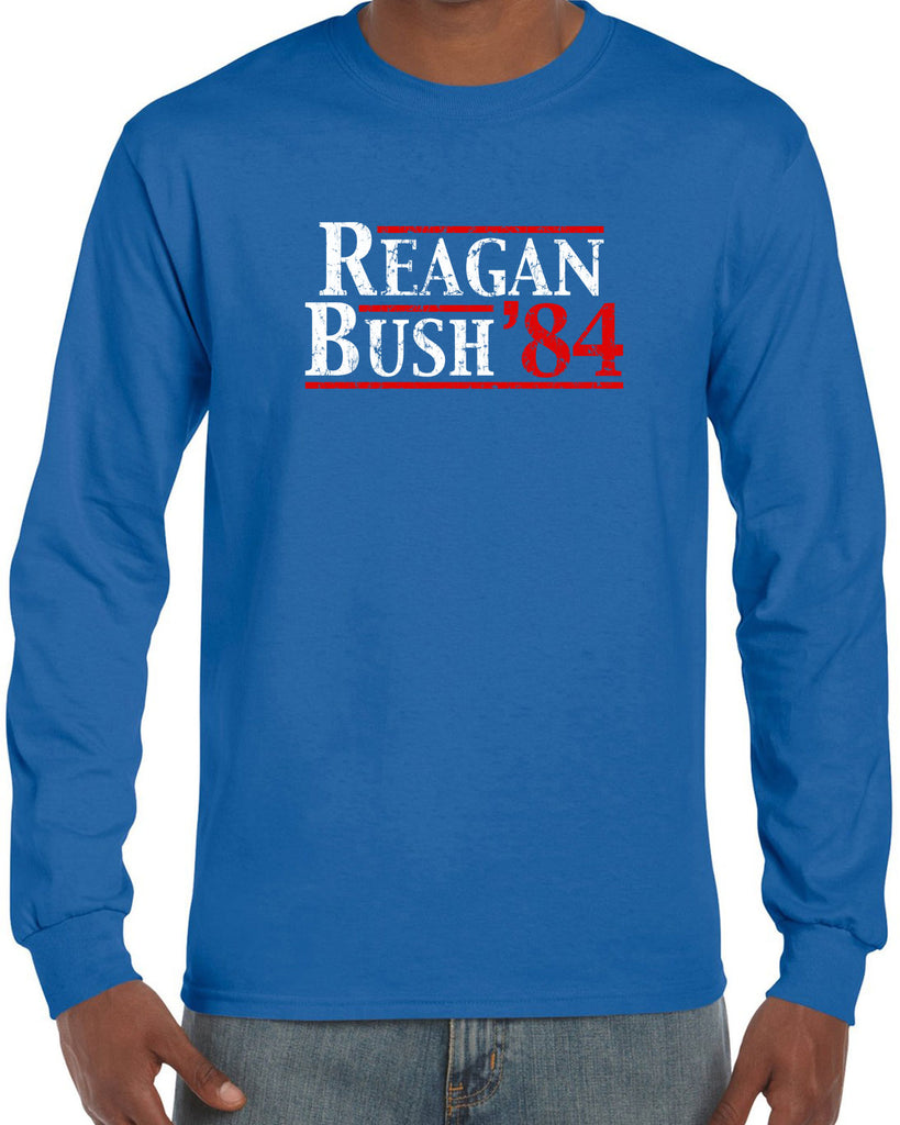 Reagan Bush 1984 Long Sleeve Shirt election campaign rally president 80s party costume vintage retro