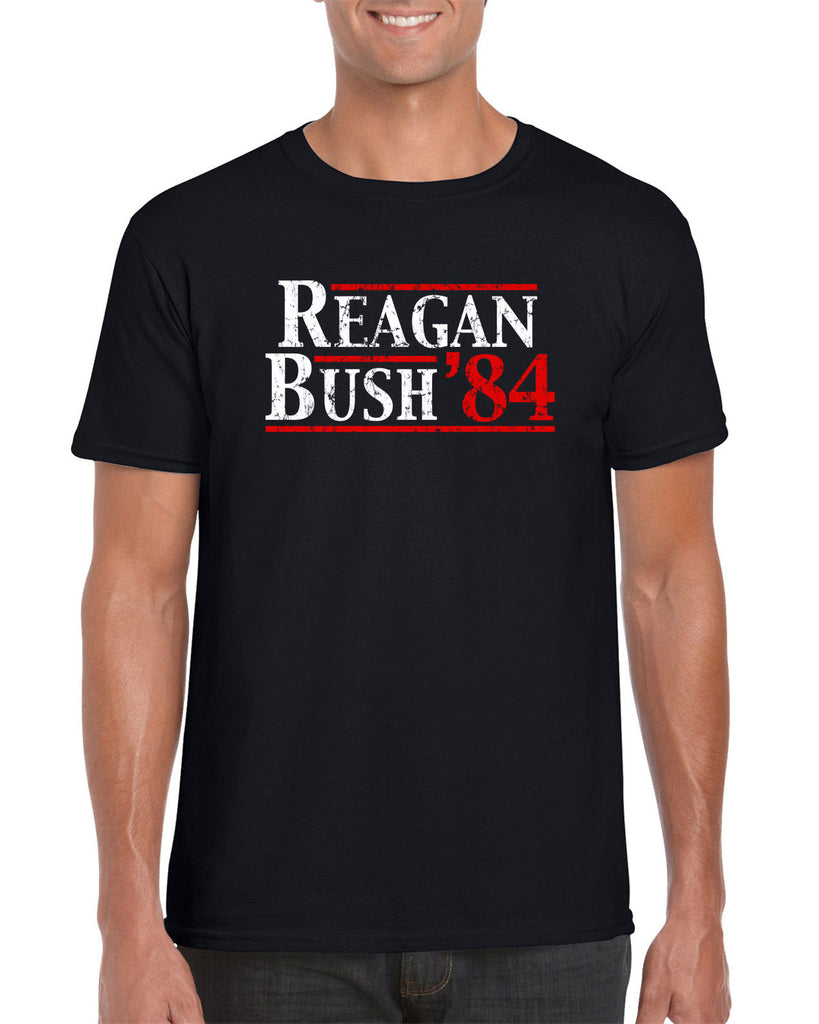 Reagan Bush 1984 Men's T-shirt election campaign rally president 80s party costume vintage retro