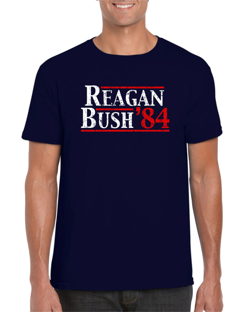 Reagan Bush 1984 Men's T-shirt election campaign rally president 80s party costume vintage retro