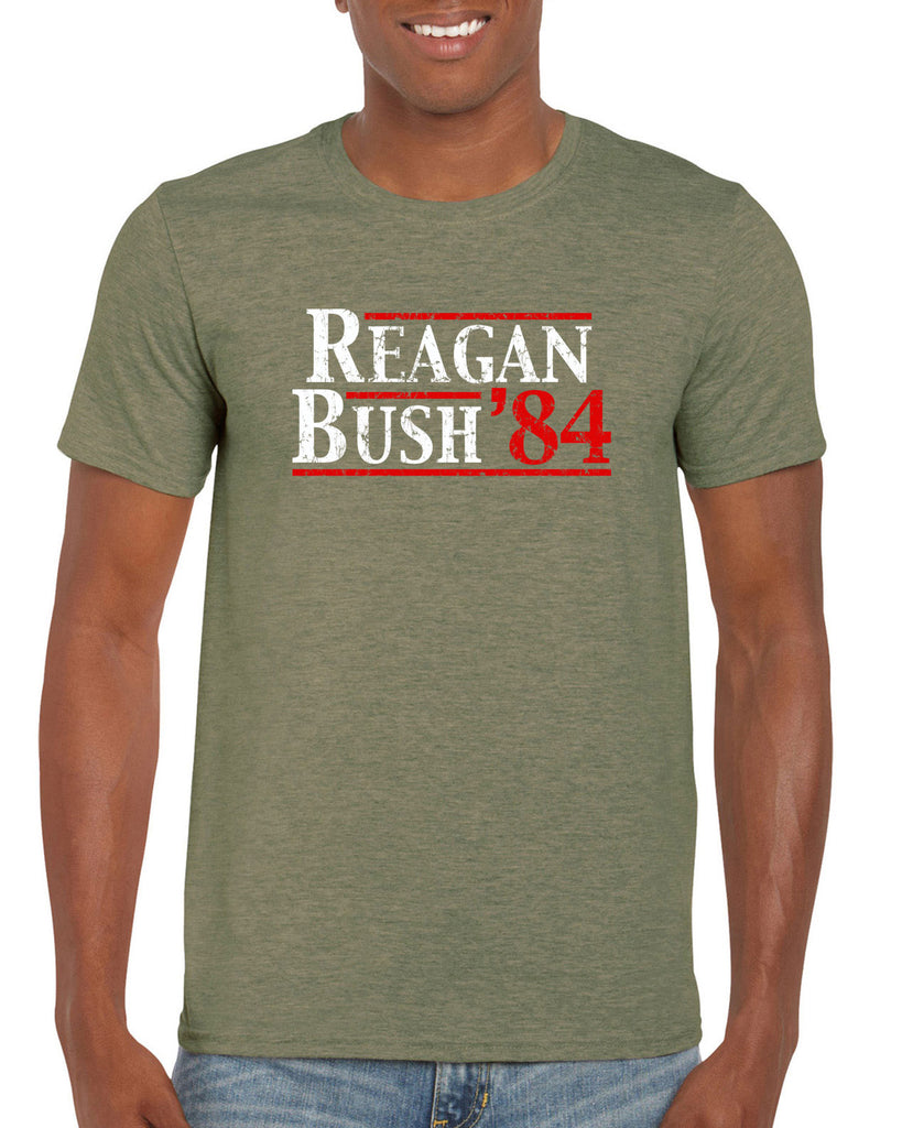 Reagan Bush 1984 Men's T-shirt election campaign rally president 80s party costume vintage retro