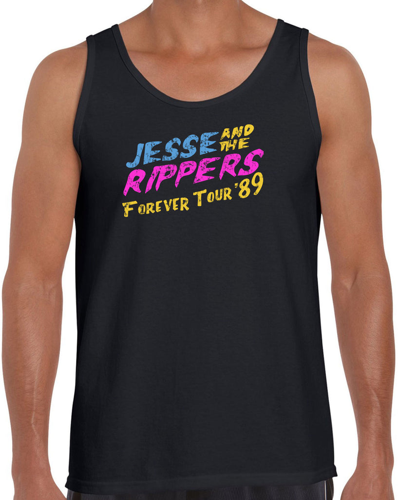 Jesse and the Rippers Forever Tour Tank Top 80s Tv Show 90s Uncle Jesse Halloween Costume Party College Full House Vintage Retro