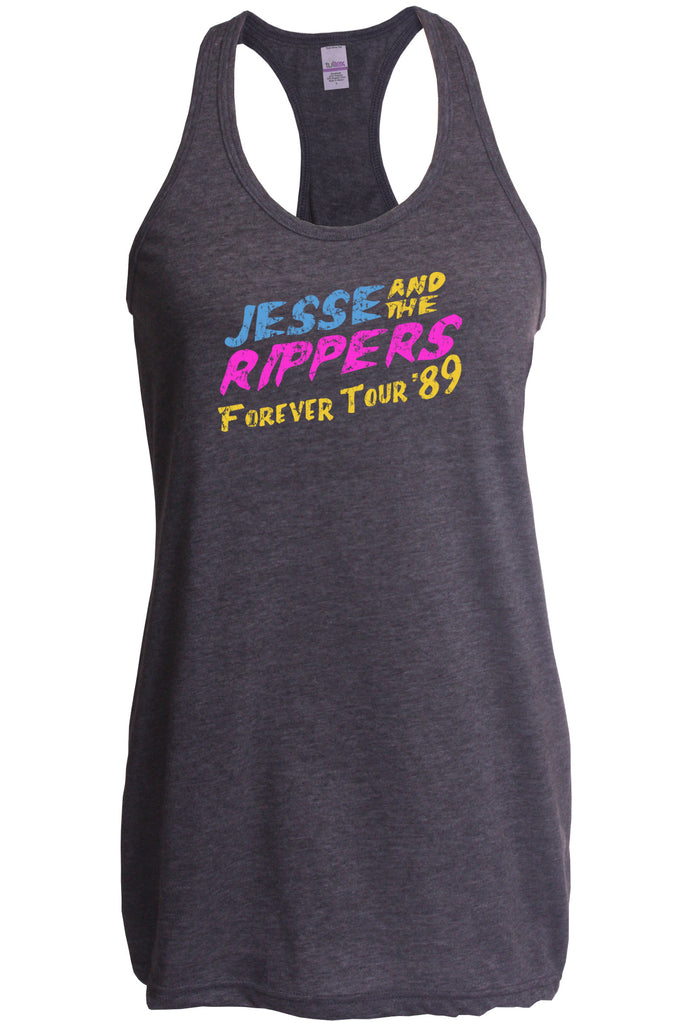 Jesse and the Rippers Forever Tour Racer Back Tank Top racerback 80s Tv Show 90s Uncle Jesse Halloween Costume Party College Full House Vintage Retro