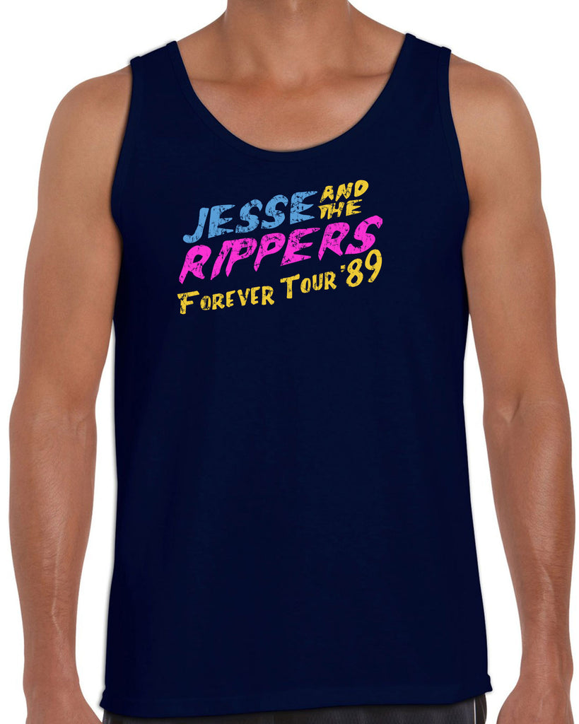 Jesse and the Rippers Forever Tour Tank Top 80s Tv Show 90s Uncle Jesse Halloween Costume Party College Full House Vintage Retro