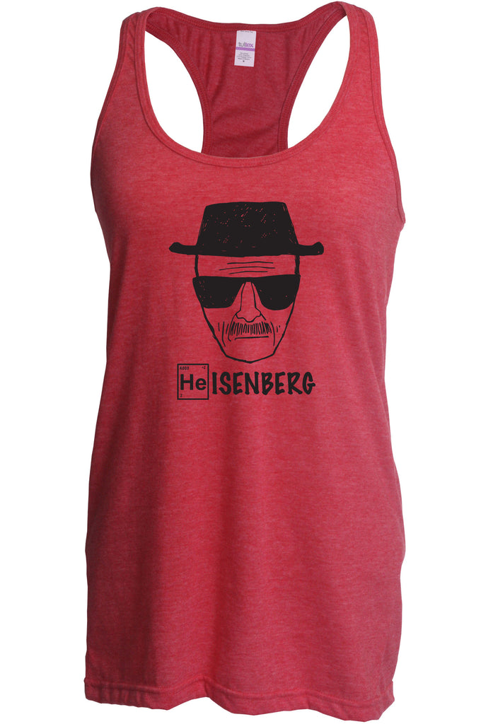 Heisenberg Racer Back Tank Top Racerback Womens tv show drug dealer meth breaking vintage chemistry