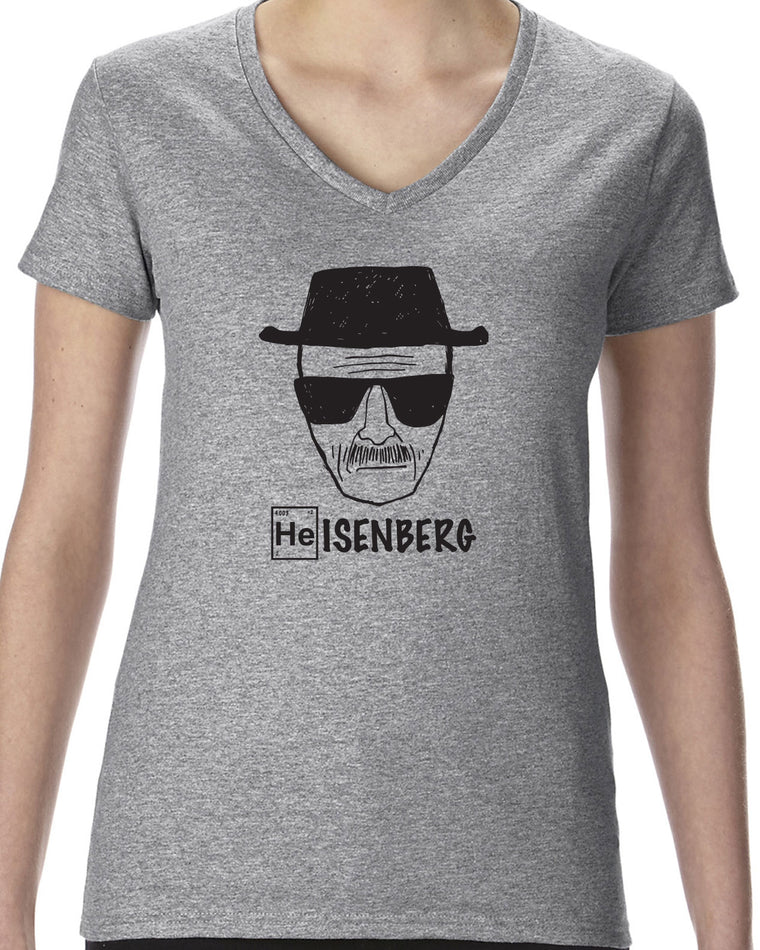 Women's Short Sleeve V-Neck T-Shirt - Heisenberg