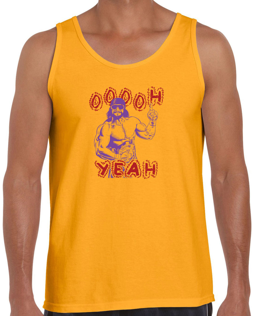 Oh Yeah Tank Top Wrestling Wrestler Macho Legend Icon 80s Man College Party Vintage Retro