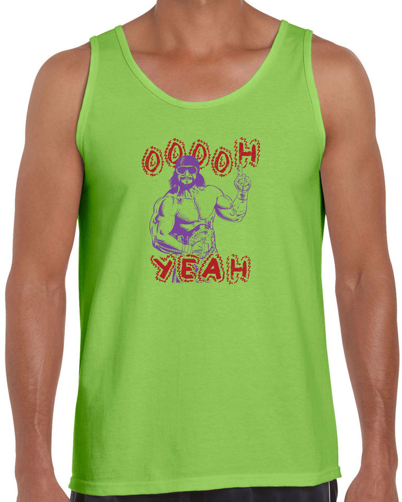 Oh Yeah Tank Top Wrestling Wrestler Macho Legend Icon 80s Man College Party Vintage Retro