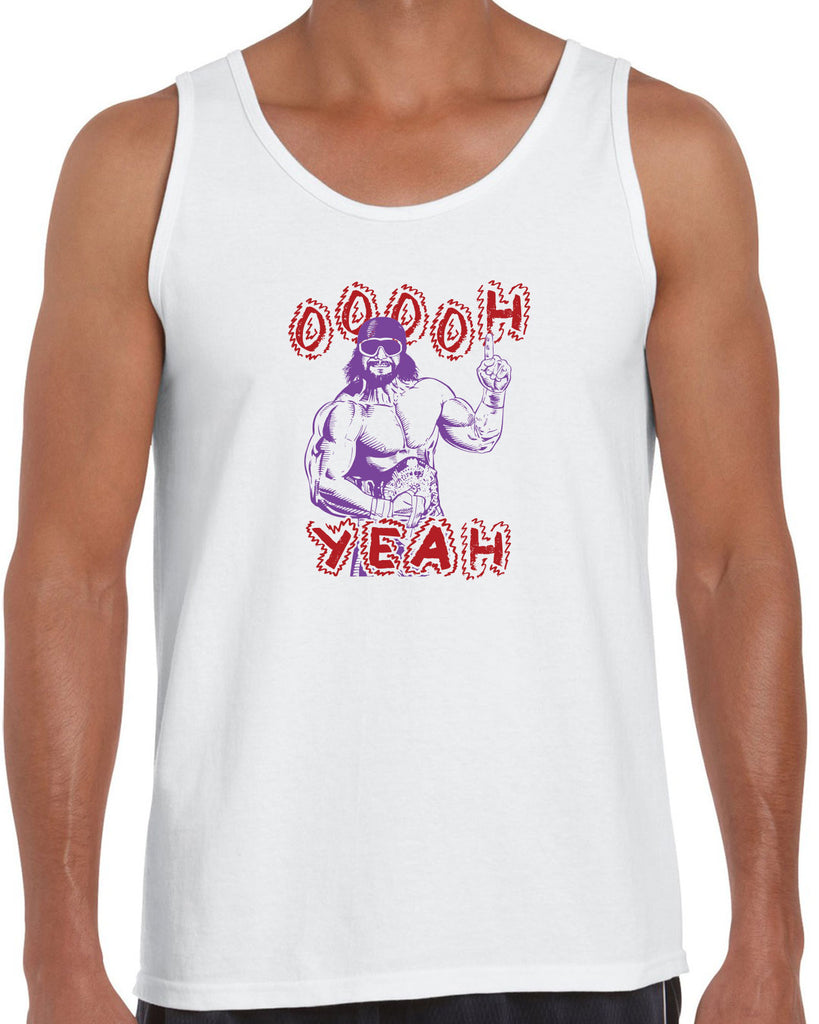 Oh Yeah Tank Top Wrestling Wrestler Macho Legend Icon 80s Man College Party Vintage Retro