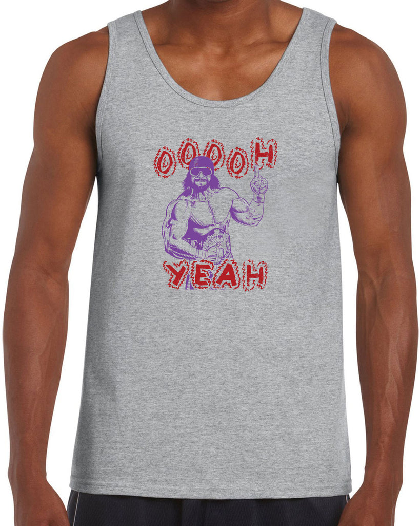 Oh Yeah Tank Top Wrestling Wrestler Macho Legend Icon 80s Man College Party Vintage Retro