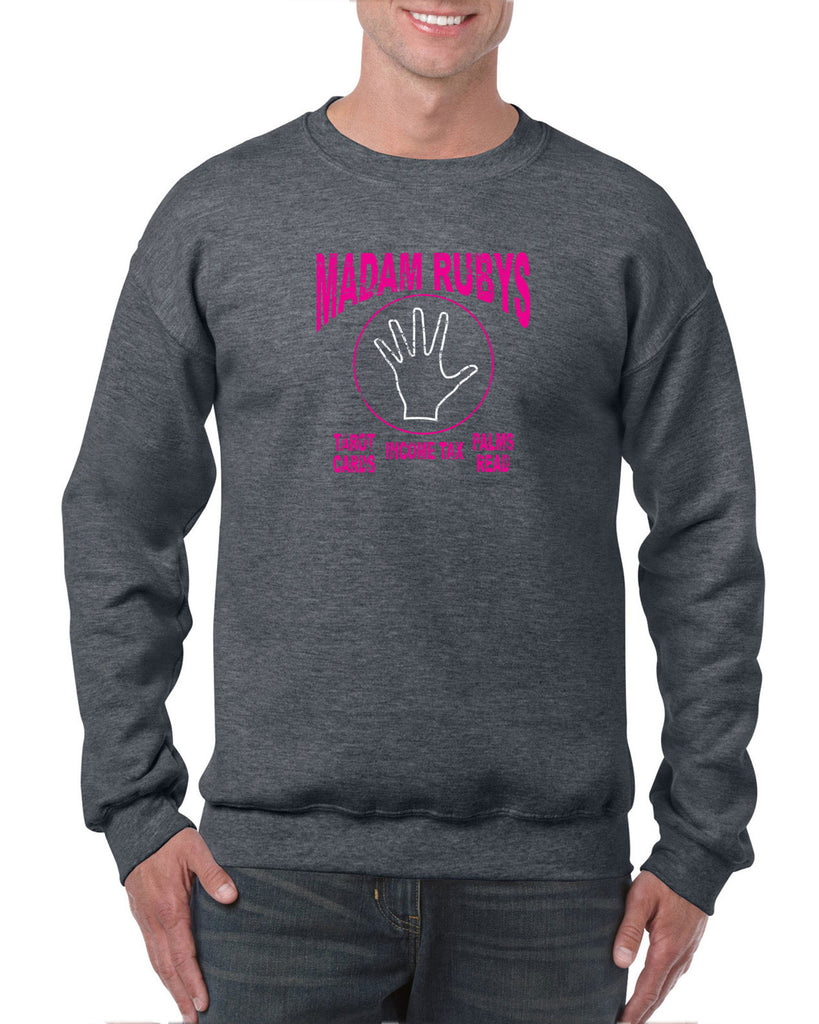 Madam Ruby's Crew Sweatshirt 80s Movie Pee Wee's Big Adventure Bike Basement Alamo Vintage Retro