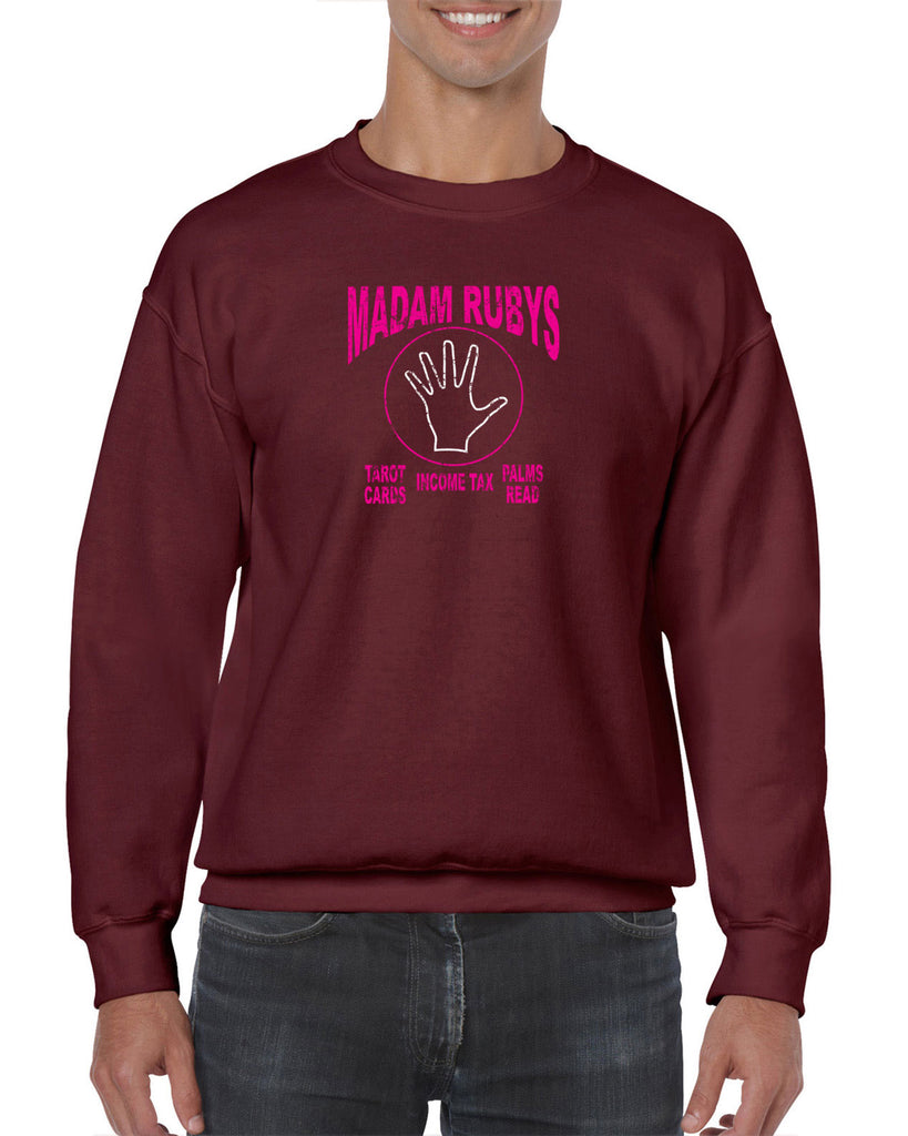 Madam Ruby's Crew Sweatshirt 80s Movie Pee Wee's Big Adventure Bike Basement Alamo Vintage Retro