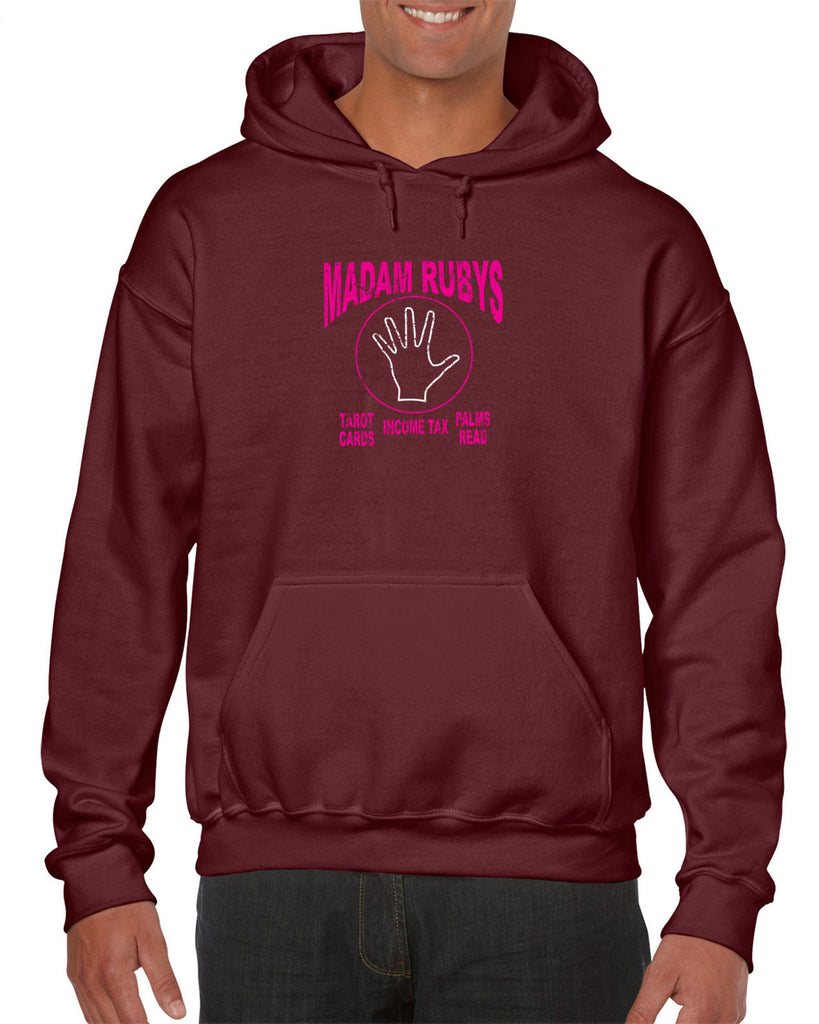 Madam Ruby's Hooded Sweatshirt Hoodie 80s Movie Pee Wee's Big Adventure Bike Basement Alamo Vintage Retro