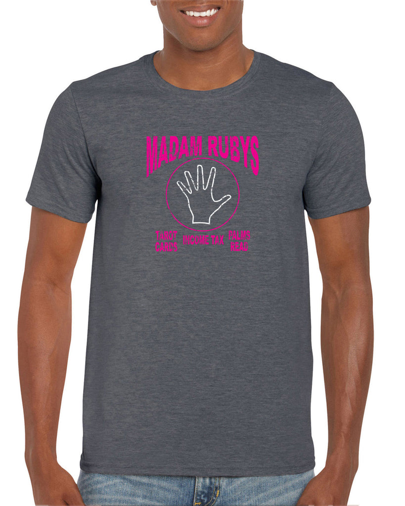 Madam Ruby's Mens T-Shirt 80s Movie Pee Wee's Big Adventure Bike Basement Alamo Vintage Retro