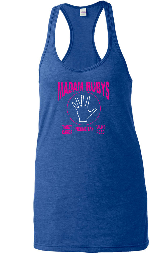 Madam Ruby's Racer Back Tank Top racerback 80s Movie Pee Wee's Big Adventure Bike Basement Alamo Vintage Retro
