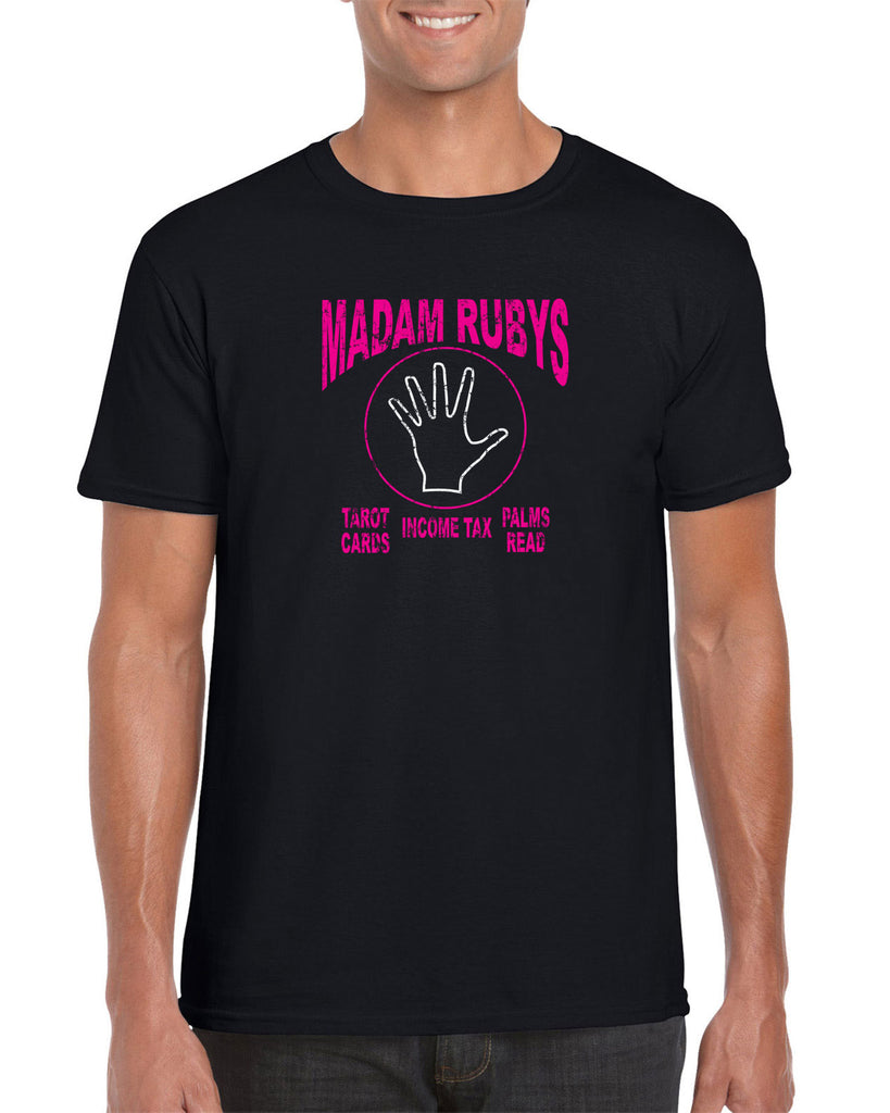Madam Ruby's Mens T-Shirt 80s Movie Pee Wee's Big Adventure Bike Basement Alamo Vintage Retro