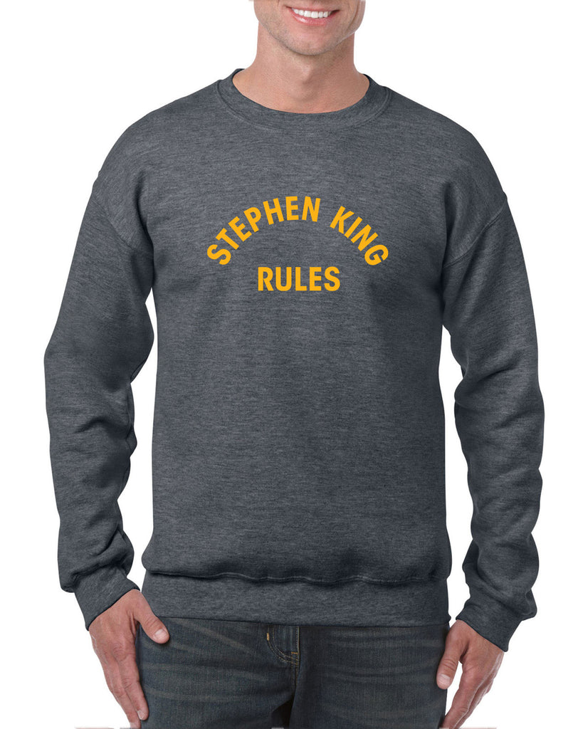 Stephen King Rules Crew Sweatshirt funny monster squad 80s movie scary horror film movie costume party halloween