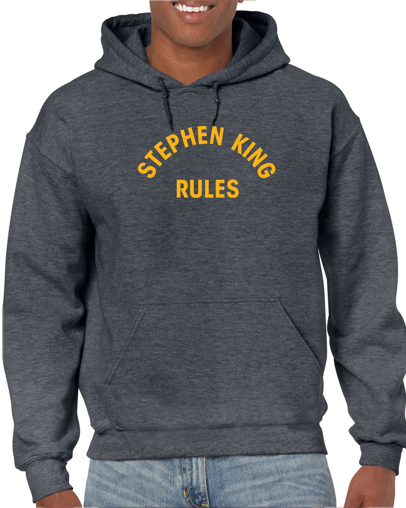 Stephen King Rules Hoodie Hooded Sweatshirt funny monster squad 80s movie scary horror film movie costume party halloween