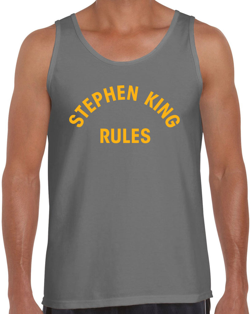 Stephen King Rules Tank Top funny monster squad 80s movie scary horror film movie costume party halloween