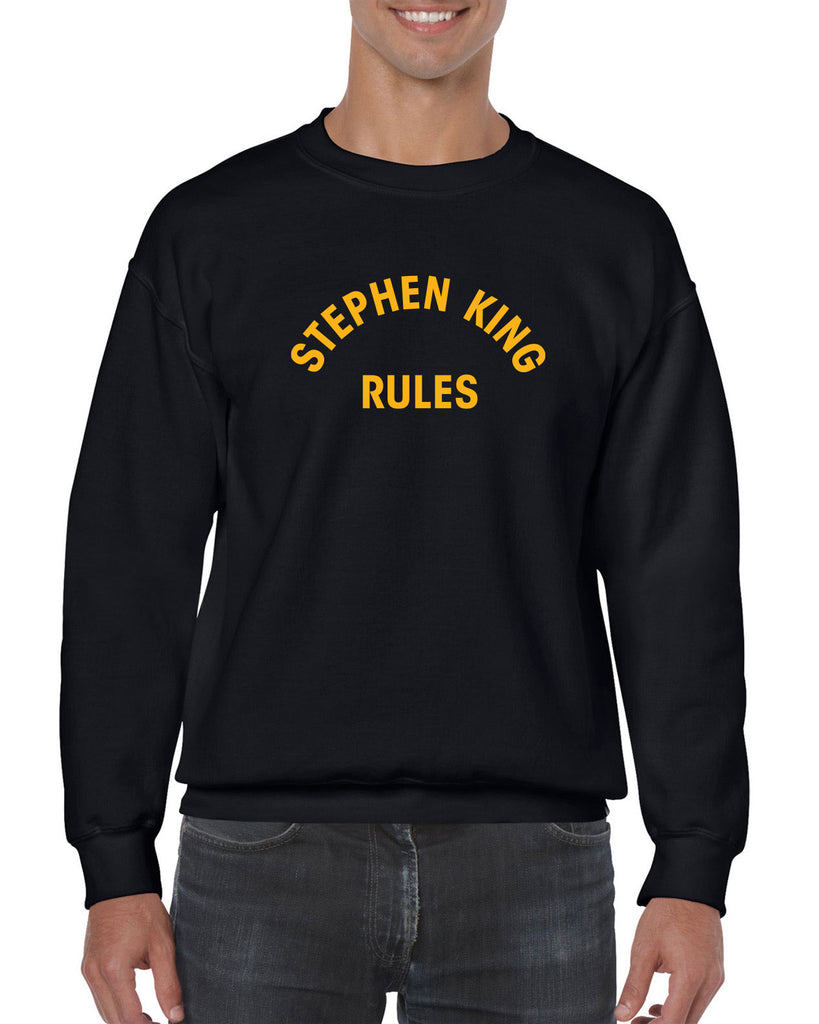 Stephen King Rules Crew Sweatshirt funny monster squad 80s movie scary horror film movie costume party halloween