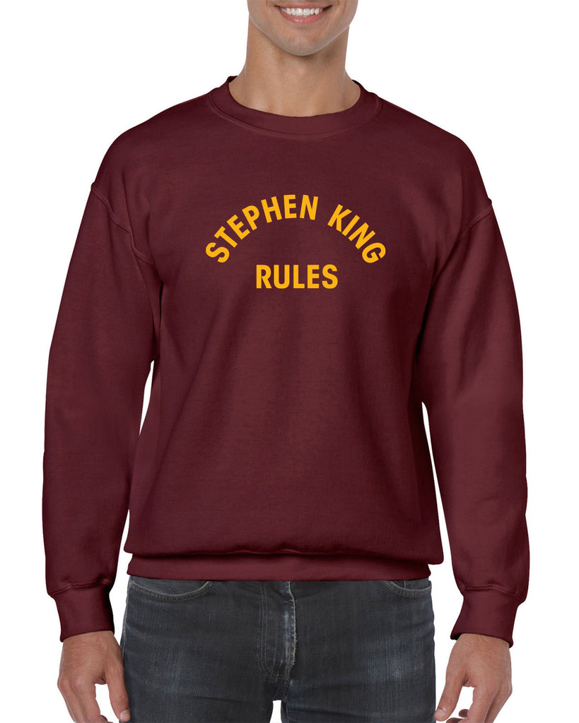 Stephen King Rules Crew Sweatshirt funny monster squad 80s movie scary horror film movie costume party halloween