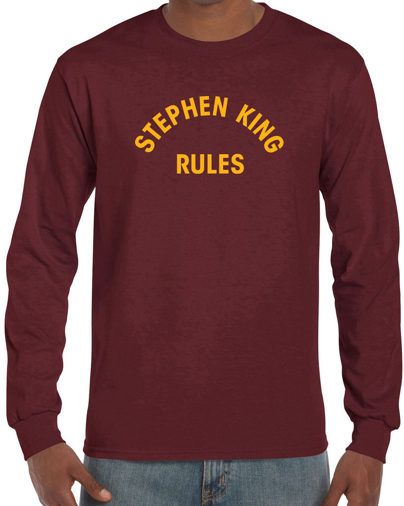 Stephen King Rules Long Sleeve Shirt funny monster squad 80s movie scary horror film movie costume party halloween