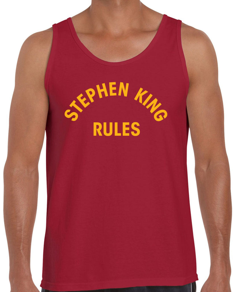 Stephen King Rules Tank Top funny monster squad 80s movie scary horror film movie costume party halloween