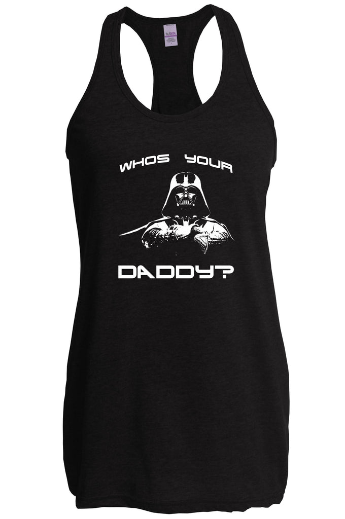 Women's Racer Back Tank Top - Who's Your Daddy?