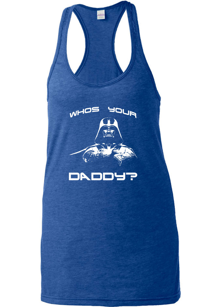 Women's Racer Back Tank Top - Who's Your Daddy?