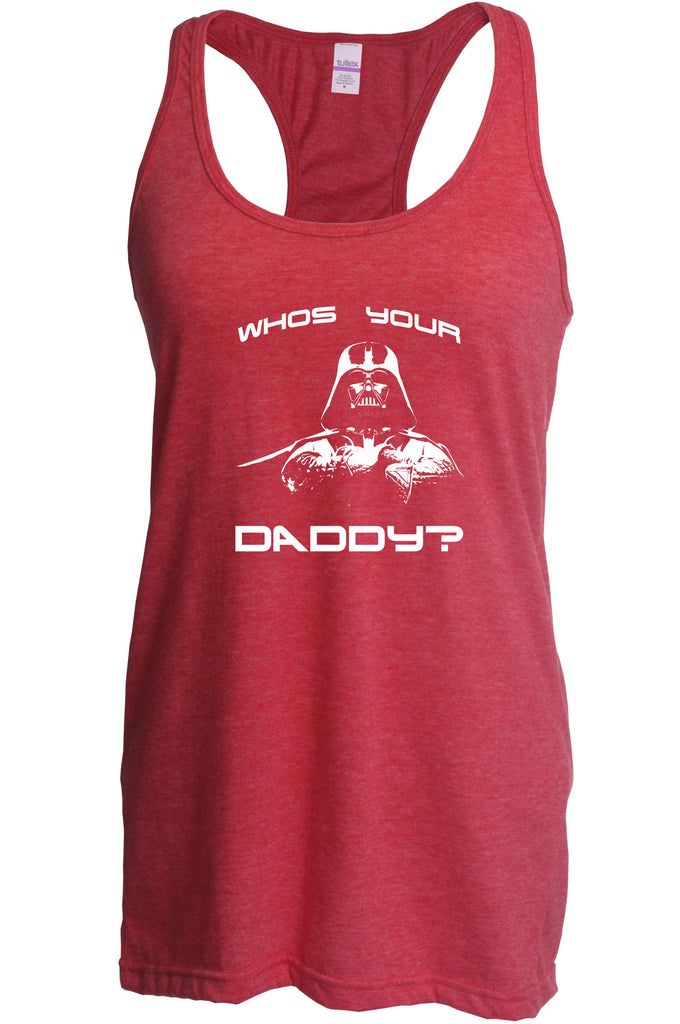 Women's Racer Back Tank Top - Who's Your Daddy?