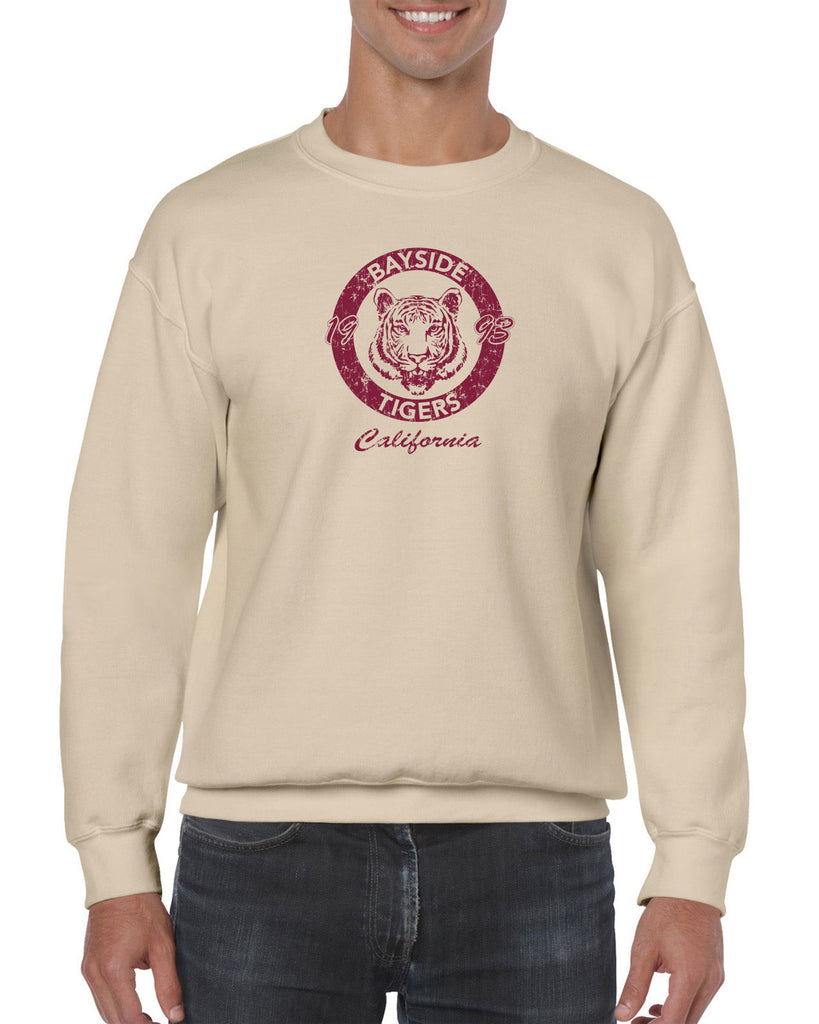 Bayside Tigers Crew Sweatshirt Saved By The Bell Tigers Halloween Costume 90s Tv Show Zack Slater Vintage Retro