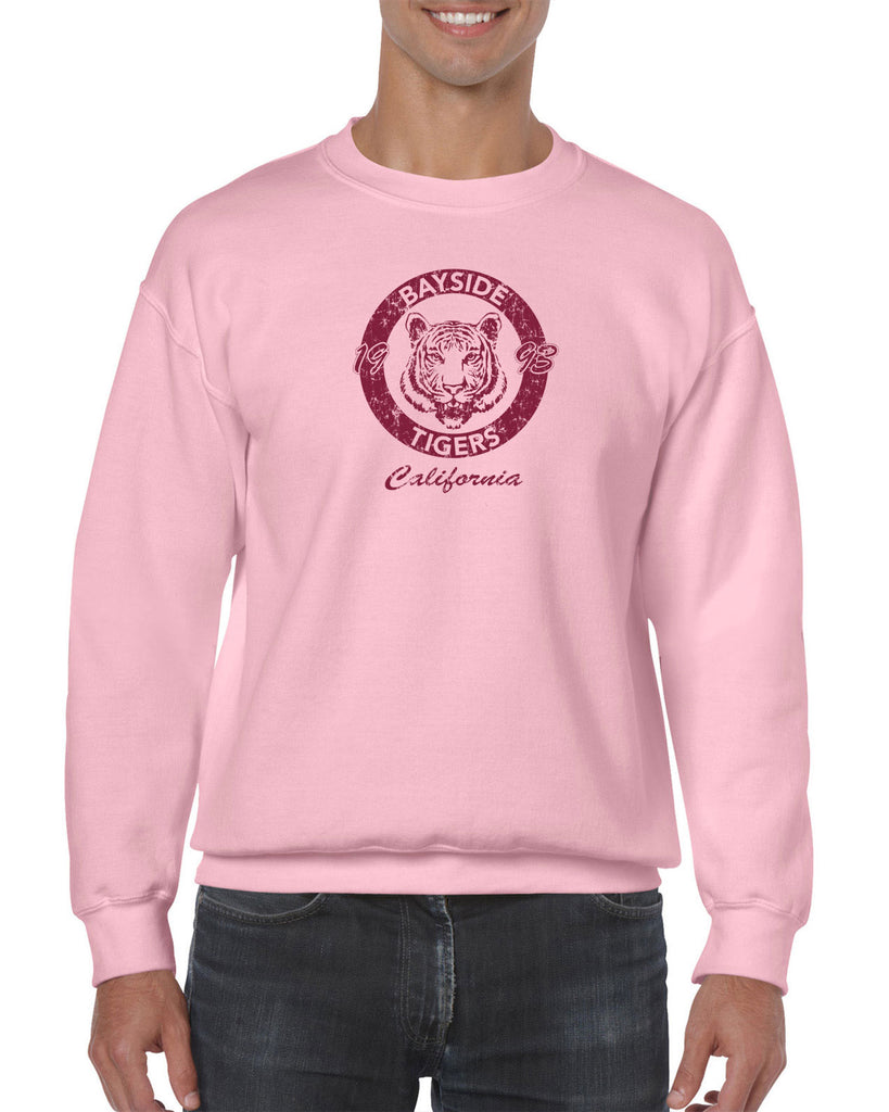Bayside Tigers Crew Sweatshirt Saved By The Bell Tigers Halloween Costume 90s Tv Show Zack Slater Vintage Retro