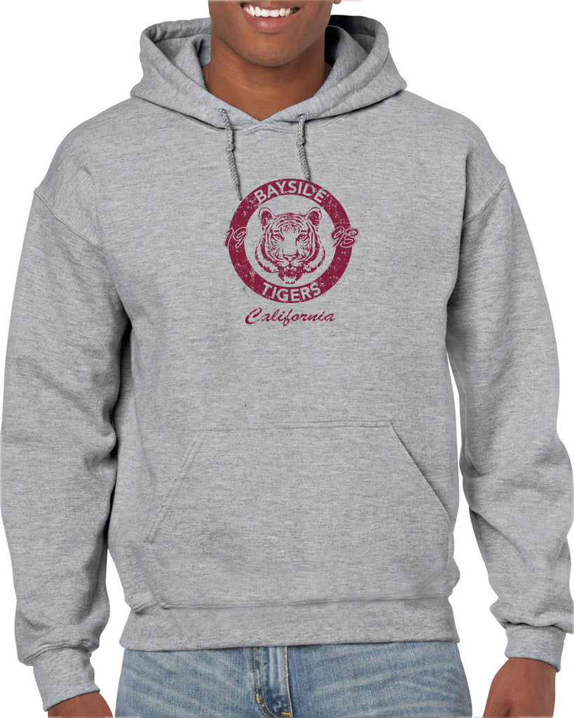 Bayside Tigers Hoodie Hooded Sweatshirt Saved By The Bell Tigers Halloween Costume 90s Tv Show Zack Slater Vintage Retro