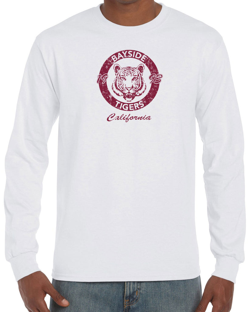 Bayside Tigers Long Sleeve Shirt Saved By The Bell Tigers Halloween Costume 90s Tv Show Zack Slater Vintage Retro