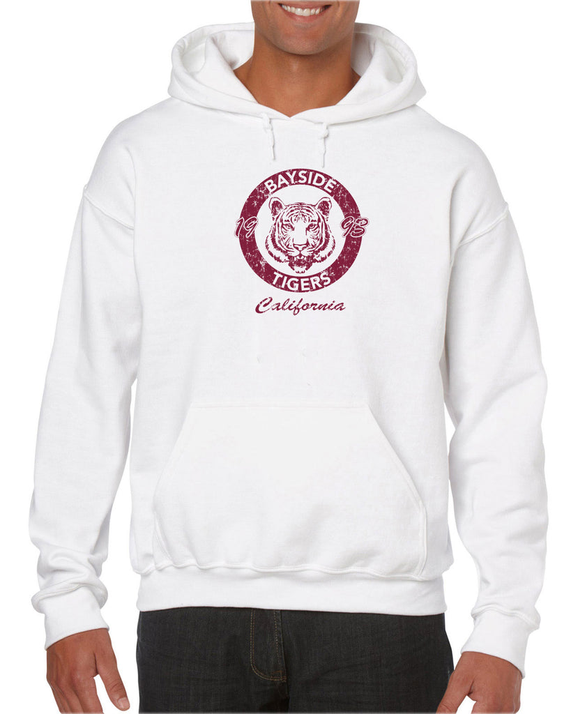 Bayside Tigers Hoodie Hooded Sweatshirt Saved By The Bell Tigers Halloween Costume 90s Tv Show Zack Slater Vintage Retro