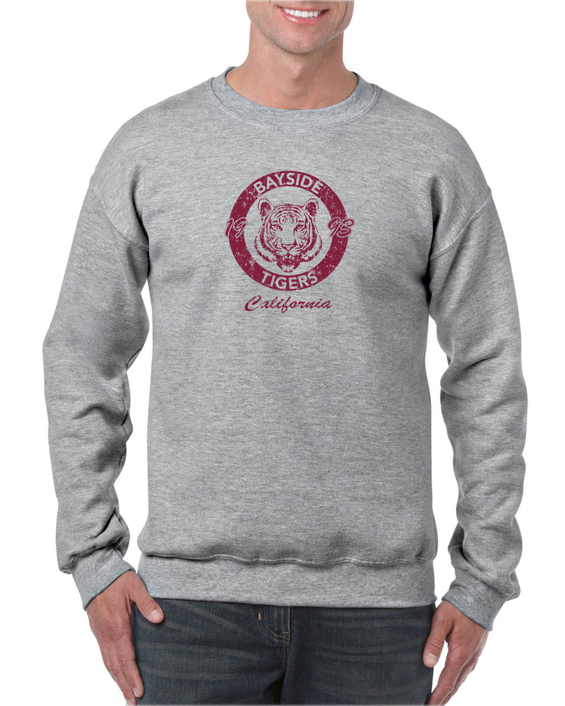 Bayside Tigers Crew Sweatshirt Saved By The Bell Tigers Halloween Costume 90s Tv Show Zack Slater Vintage Retro