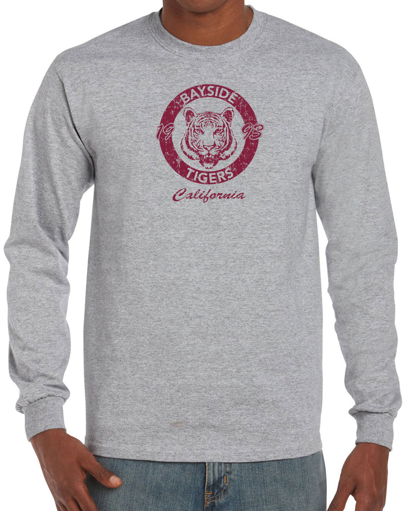 Bayside Tigers Long Sleeve Shirt Saved By The Bell Tigers Halloween Costume 90s Tv Show Zack Slater Vintage Retro