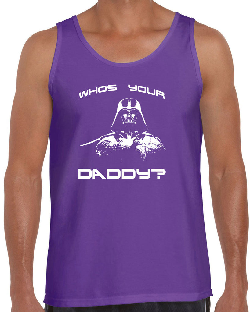 Men's Sleeveless Tank Top - Who's Your Daddy?