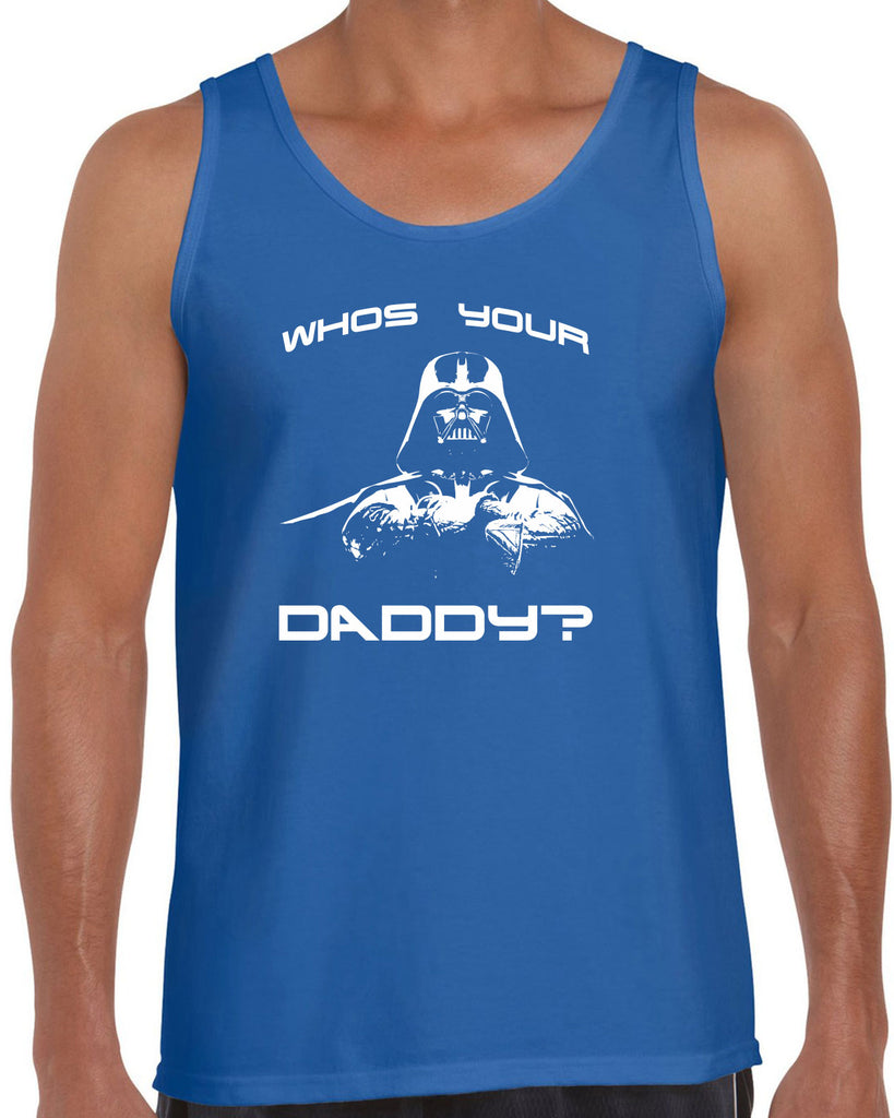 Men's Sleeveless Tank Top - Who's Your Daddy?