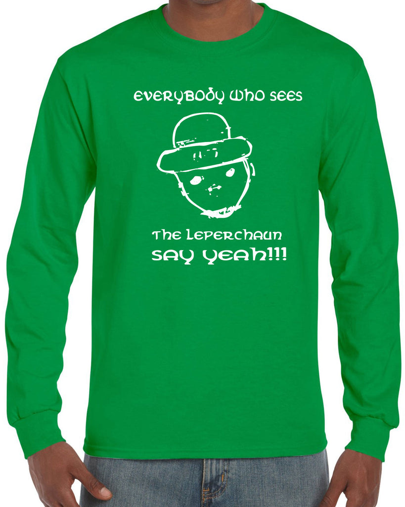 Amateur Sketch Leprechaun Long Sleeve Shirt St. Patricks Day funny party clover irish beer drunk drink party college holiday pattys day