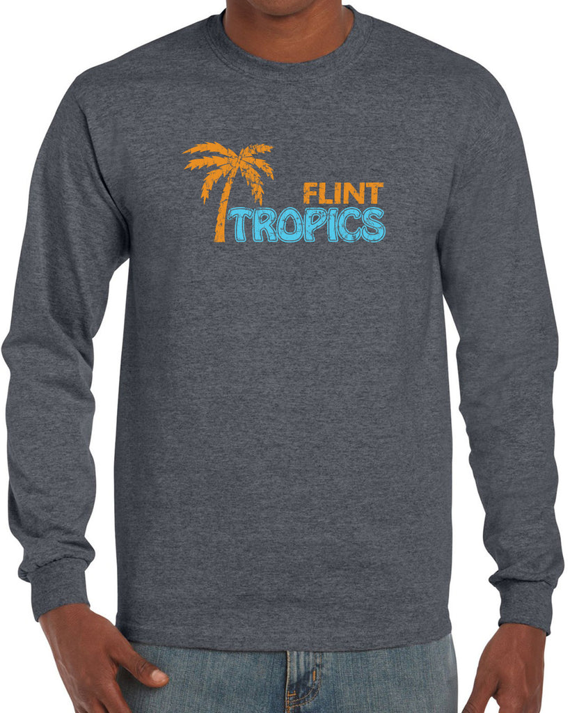 Flint Tropics Long Sleeve Shirt Funny Semi Pro Movie Jackie Moon Basketball Jersey Uniform Halloween Costume Movie Vintage Retro